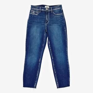 L'AGENCE El Matador French Slim Jean Size 26 Fremont Gold Glitter